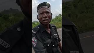 Corrupt Nigerian Police Officer Caught Demanding MONEY [upl. by Yelsa]