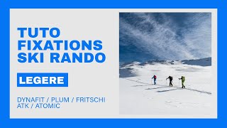 Comparatif fixations Ski Rando Dynafit Speed Plum Pika Fritschi Xenic ATK Crest Atomic Backland [upl. by Nonnair]