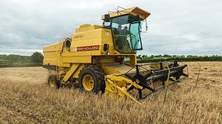 Winter Barley Harvest  New Holland Clayson 8055 [upl. by Rabi834]