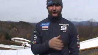 American Olympic luger discusses challenges of Whistler track [upl. by Noroj144]