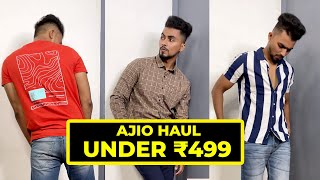 BEST AJIO HAUL  5 Shirts Under 499 [upl. by Asssilem]