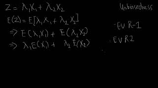 Unbiasedness of Generalized Estimator  Part A  Dougherty Review Chapter  Econometrics [upl. by Ennasirk]