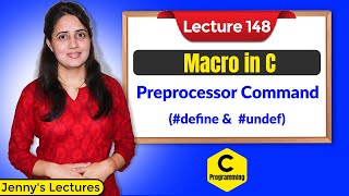 C148 Macro in C  Preprocessor command define and undef in C  C Programming Tutorials [upl. by Ursola]