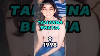 TAMANNA BHATIA Age Transformation 19892024 life journey shorts love tamannaah south viralvideo [upl. by Eskill]