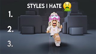 STYLES I HATE🤢  Roblox trend [upl. by Watanabe712]