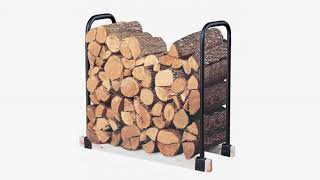 Must See Review 2017 Panacea 15203 Deluxe Outdoor Log Rack Black 4Feet [upl. by Akerdal152]