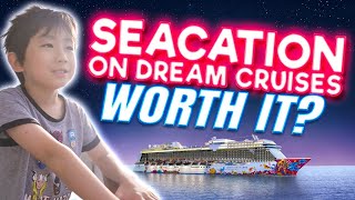 DREAM CRUISES Seacation  WORLD DREAM  CRUISE To NOWHERE  Balcony Stateroom  星梦邮轮 世界梦号 [upl. by Arlynne]