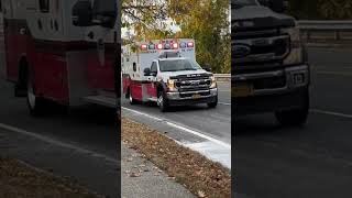 Bethpage fire department Ambulance 906 arriving to a signal 9 [upl. by Levey571]