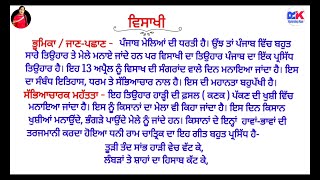 ਵਿਸਾਖੀ  ਵਿਸਾਖੀ ਦਾ ਮੇਲਾ  Essay on Vaisakhi in Punjabi  Lekh Vaisakhi in Punjabi  Baisakhi [upl. by Nerred]