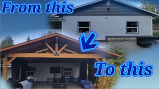 DIY Patio Roof Build  Start to Finish in 10mins [upl. by Gatias]