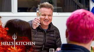 Chef Ramsay Spends Quality Time With the Winning Team  Hells Kitchen [upl. by Rahr326]