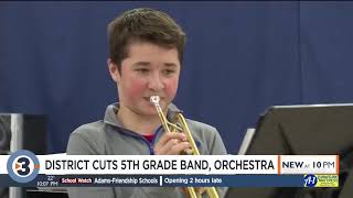 Janesville School Board approves removing 5thgrade beginner band orchestra classes [upl. by Pease736]