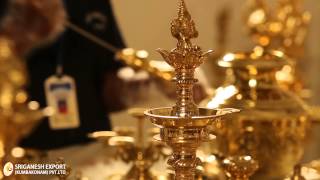 Gold Plated Pooja Items  SriGanesh Export [upl. by Lerret]