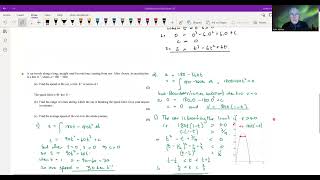 Kinematics 5 Non constant acceleration [upl. by Annayrb327]