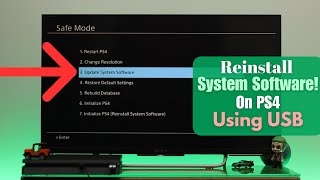 Reinstall PS4 System Software From USB Flash Drive How To in 3 Easy Steps [upl. by Yacano]