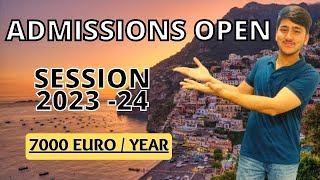 Admissions in Italy 20232024  Scholarships  Deadlines  Visa  Explained [upl. by Bonine]