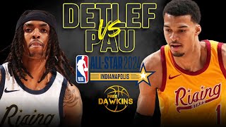 NBA 2024 Rising Stars GM2 Team Detlef vs Team Pau Full Game Highlights  FreeDawkins [upl. by Edelman376]