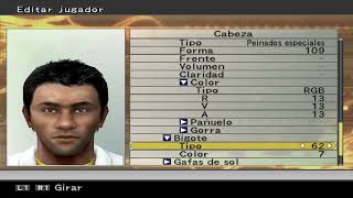 Jorge Campos Face PES 6 con Editor interno [upl. by Hadleigh]