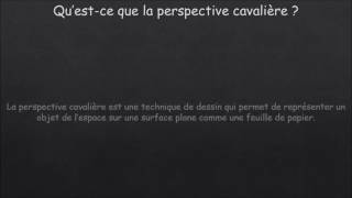 Qu’est ce que la perspective cavalière [upl. by Stephen]