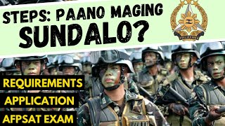 Steps PAANO MAGING SUNDALO AFPSAT Requirements Application Online Registration  Army  AFP [upl. by Nollat578]