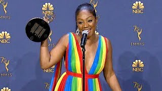 Emmys 2018 Tiffany Haddish Backstage Full Press Conference [upl. by Noiek]