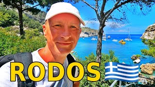 RODOS  Faliraki Lindos Parasonisi Zatoka Quinna i Ladiko Hotel Tivoli [upl. by Ydaf]