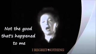 I REGRET NOTHING Edith Piaf English Words for Je Ne Regrette Rien 2 40 [upl. by Shere709]