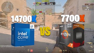 14700K VS 7700X  Counter Strike 2 [upl. by Eittol]