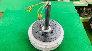 Coreless Axial Flux Permanent Magnet Wind Turbine Generator [upl. by Boak119]