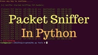 Network Sniffer in Python [upl. by Ahseit]