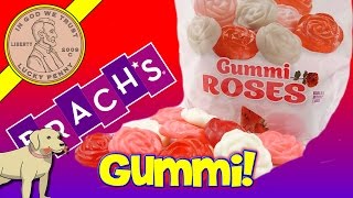 Valentines Day Brachs Gummi Roses Fruit Flavored Kids USA Candy [upl. by Pizor]