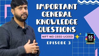 Important General Knowledge Questions for NIFT NID UCEED CEED Entrance Exam 2024  Episode 3 [upl. by Alurd644]