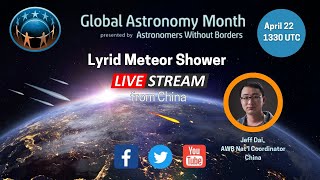 Live Lyrid Meteor Shower Peaking Now Over China [upl. by Ayital]