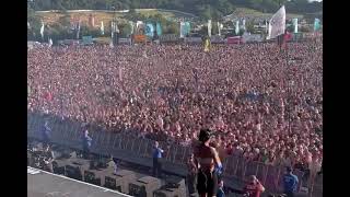 Olivia Rodrigo performing with Lily Allen infront of 200000 people [upl. by Yniattirb]