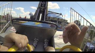 Ring of Fire Midway Carnival Fair Ride with GoPro Hero3 Black Edition Camera  FPV going Upside Down [upl. by Ancalin]