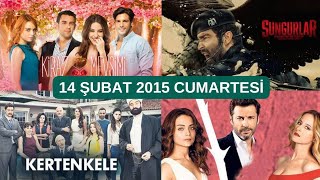 14 Şubat 2015 Cumartesi Nostalji Reyting Sonuçları  Kiraz Mevsimi Sungurlar Kertenkele [upl. by Brazee]