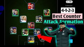 4123 Best Counter Attack Formation 💥 ft eFootball 2024 Mobile [upl. by Eniloj]