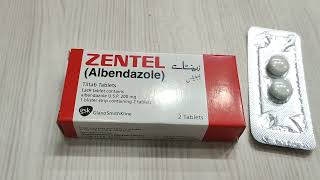 Zentel Tablet  Albendazole gsk [upl. by Hnahk]