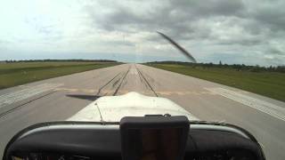 Goderich Airport landing runway 32 in a Zenair CH300 [upl. by Haakon806]