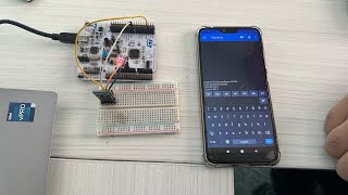 Demo HC05 Bluetooth Module with STM32 Nucleo using STM32CubeIDE [upl. by Eicrad]