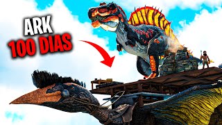 ¡SOBREVIVIENDO 100 DÍAS en ARK Survival Evolved sobre un QUETZAL [upl. by Aikemot]