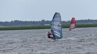 Rate my windsurf style and jibe technique on the big windsurf board🤙🤙🤙 [upl. by Vargas]