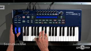 Novation UltraNova Synthesizer  Gear4music demo [upl. by Pietje663]