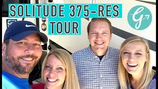 Grand Design Solitude 375RES Getaway Couple Full Time RV Tour [upl. by Frere]