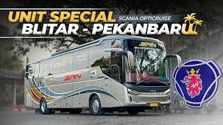 PINDAH KE ARMADA SESUNGGUHNYA  Scania K360iB Executive SAN Blitar Pekanbaru 2 [upl. by Enelehcim]