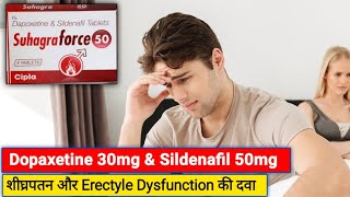 Suhagra force tablet  Dapoxetine 30mg amp Sildenafil 50mg Tablets uses and side effects  Pharmahuts [upl. by Liebowitz]