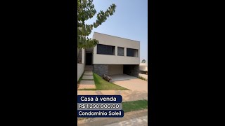 Casa com 3 quartos  Residencial Solei  Piracicaba [upl. by Anaitak]