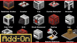 Bedrock Minecraft Gets A NEW Redstone Addon  Minecraft Marketplace Showcase [upl. by Nerti779]