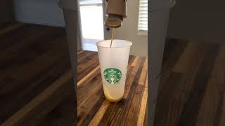 HOW TO MAKE STARBUCKS ICED WHITE CHOCOLATE MOCHA shorts coffee starbucks [upl. by Neral941]