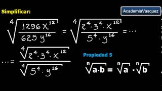 Radicación con Expresiones Algebraicas Ejercicio 3 [upl. by Lleirbag774]